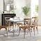 Flash Furniture Rectangle 36 in W, 60 in L, Rubberwood (Parawood) KER-T-851-WHT-60-GG - alternate 1